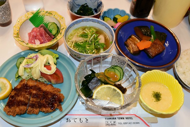 Photos: 筑波ﾀｳﾝﾎﾃﾙ夕食