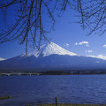 河口湖畔からの富士山2014/03/22