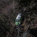 神奈川県の大山のケーブルカー