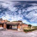 2012年8月28日　犬山市　明治村　  旧帝国ホテル玄関　360度パノラマ写真 HDR