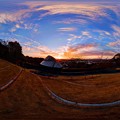 2013年2月2日　県立美術館　ロダンの丘　夕焼け　360度パノラマ写真(1) HDR