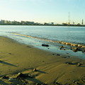 堤防の浜辺