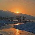 Photos: 朝陽昇る桧原湖