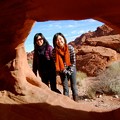 Photos: Valley of Fire - Nancy and Rie at beehives