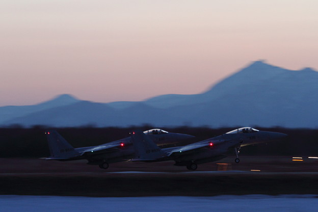 Photos: F-15 Formation Takeoff