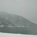 高島市 琵琶湖の雪空#2