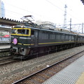 写真: 富山駅に入線する『トワイライトエクスプレス』。