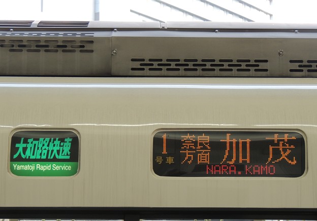 写真: ＪＲ西日本221系：大和路快速 奈良方面 加茂 1号車