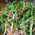 写真: サラダ水菜とツナのマヨポン酢和え…