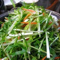 写真: 水菜とツナのマヨポン酢七味和え…