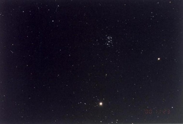 写真: 009木星と土星とプレアデス星団
