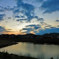 写真: 鏡川の夜明け・１9