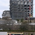 3月22日、姫路城大天守囲いの撤去状況?