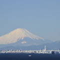 写真: 富士山と横浜