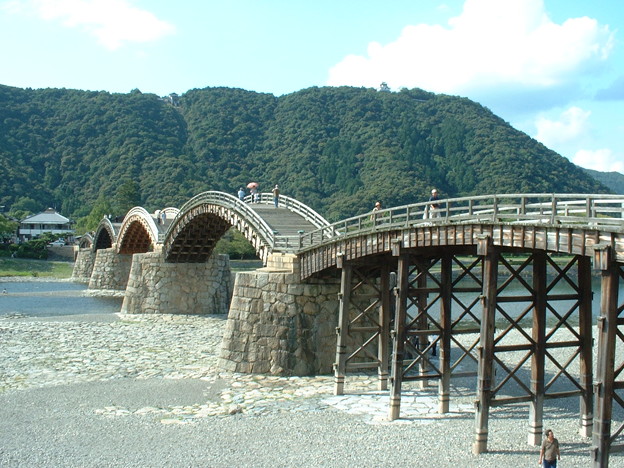 錦帯橋と城