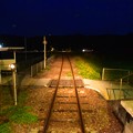 写真: 夜の真岡鉄道