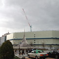 写真: 大名古屋ビルヂングの解体工事で使われてるクレーンは、少しカラフル♪ - 2