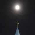 月と教会（春日井出雲殿）の十字架 - 1