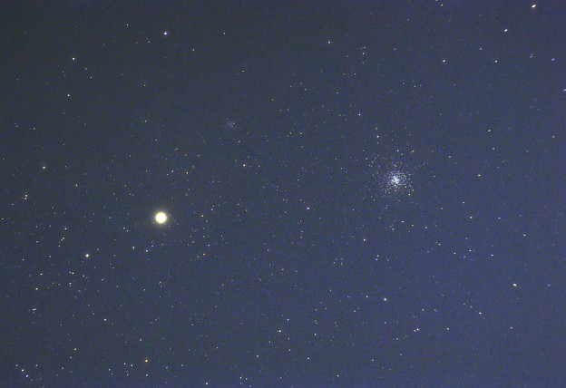写真: アンタレスと球状星団M4　(2012/08/05)