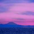 富士山の夜明け