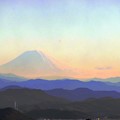 写真: 三重から富士山の冠雪