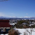 写真: 中野東山公園山門と五岳の冬２０１４，３，１１ (1400x788)