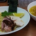 写真: 福の神食堂で塩つけ麺(´〜｀)ﾓｸﾞﾓｸﾞ並だとちょっと量少なめな感じですが(ﾟдﾟ)ｳﾒｴ！