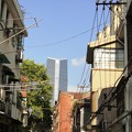 写真: 上海光と影