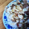 写真: 江蘇路　ローカル飯屋　川味回鍋肉　アップ