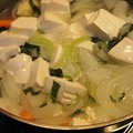 写真: 水炊き　ジャガイモ　人参　玉葱　大根　豆腐入り