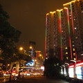 上海　延安高架の夜景