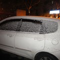 写真: 車の雪