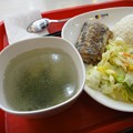 写真: 日全食自分チョイスご飯　太刀魚セットスープ