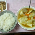 写真: 野菜スープ定食