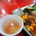 ローカル　マーボー豆腐定食　スープとマーボー豆腐