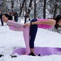 写真: 安徽省淮北市　雪上体操の小姐 (3)