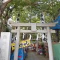 写真: 熊野神社-01社号標・鳥居a