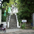写真: 浅間神社-01社号標・鳥居・整地記念碑