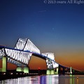 写真: 黄昏の橋