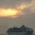 写真: サン･プリンセス、室蘭港を出港.5