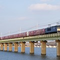 写真: EF641019牽引鹿島貨物70レ＠北浦鉄橋