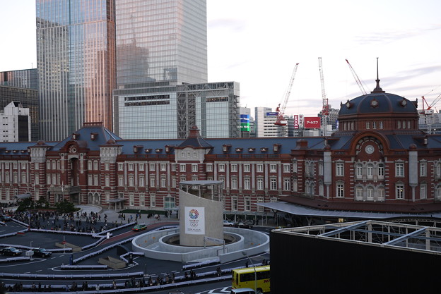 写真: テラスからの東京駅（１）