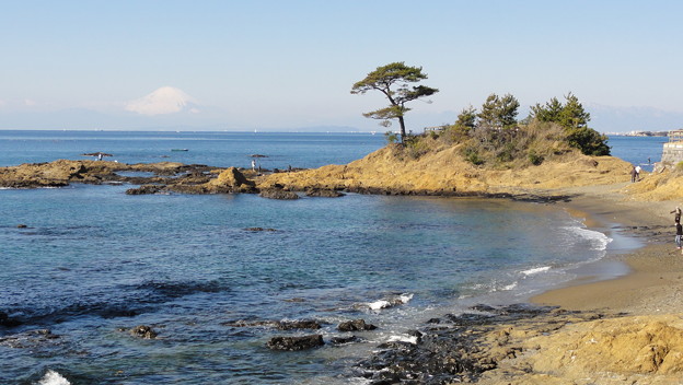 写真: 立石公園から眺める富士