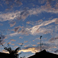写真: 夕焼け雲と遊ぶ　４