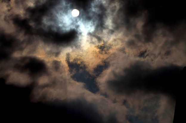 写真: 太陽近くの雲達　3