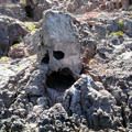 写真: メキシコ　ラパスの人面岩