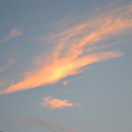 写真: 西の空雲