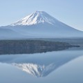写真: 本栖湖逆さ富士