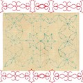 写真: 刺し子２／テーブルマット；Needlework  Pattern,Table mat（C)