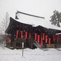 高幡不動尊の雪景色（東京都日野市）